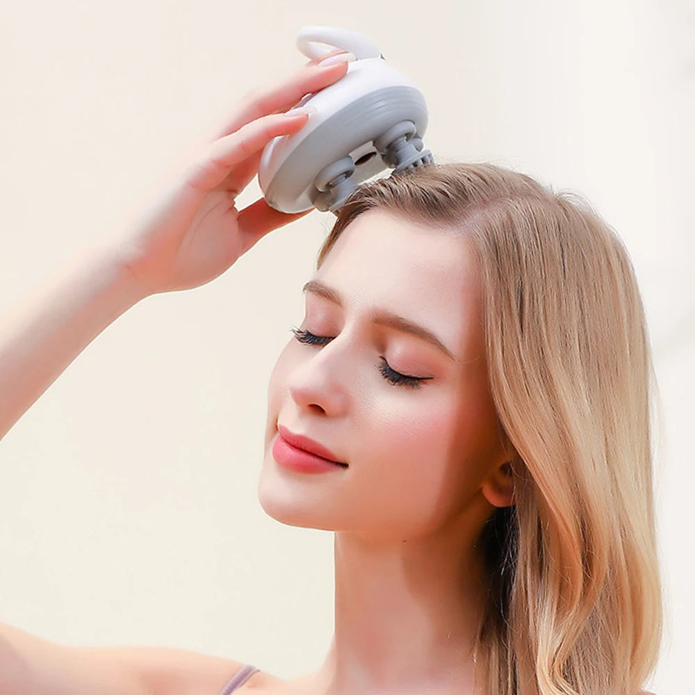 Electric Head Massage Instrument Stress Relief Relaxation to Soothe Muscle Pain Massager Enhance Circulation - PuriLite