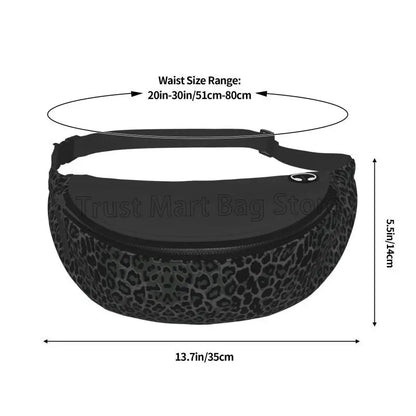 Purilite Select Black Leopard Print Fanny Pack - PuriLite