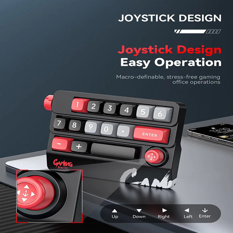 Purilite Select Aluminum Joystick Mechanical Numeric Keypad - PuriLite