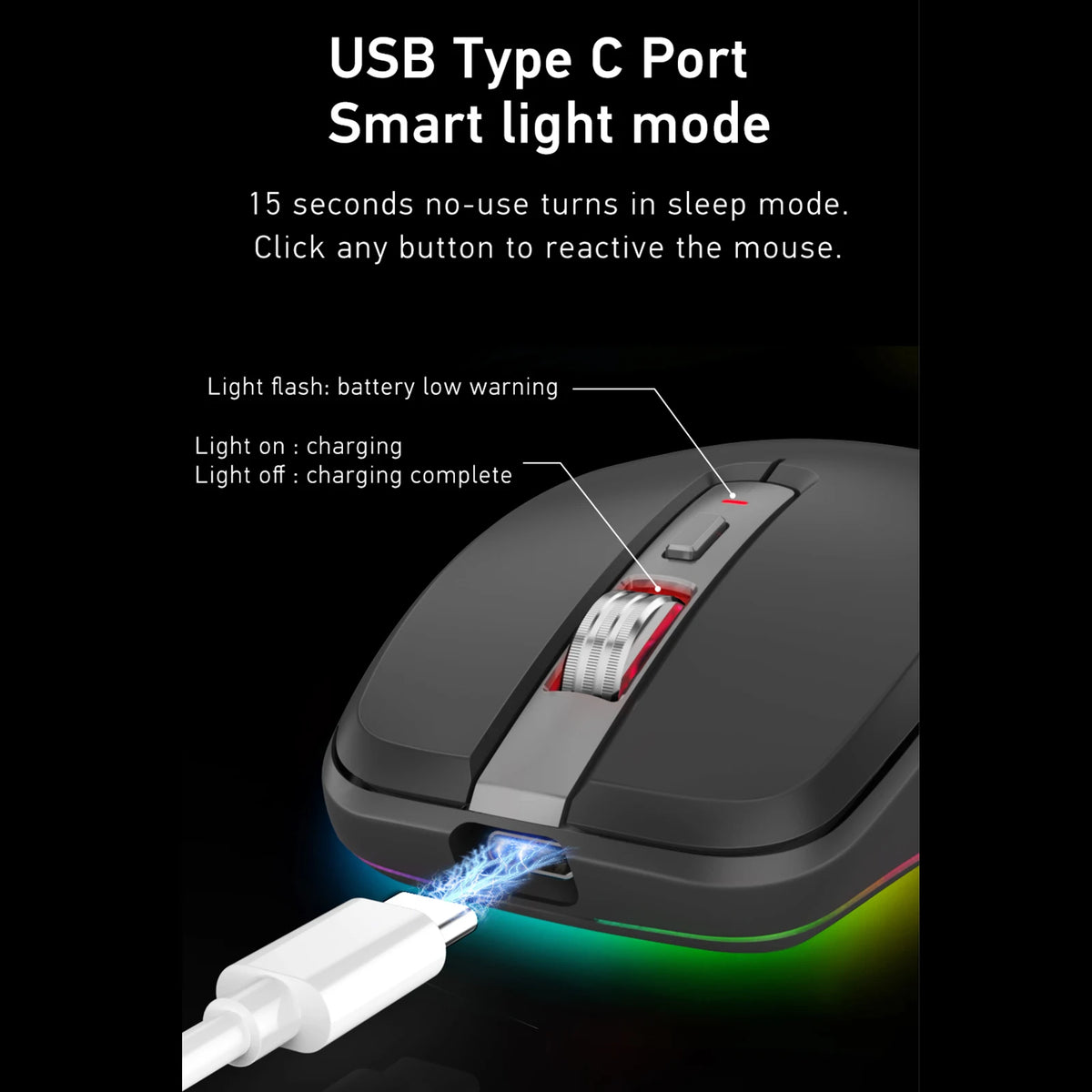 Purilite Select Dual-Mode Wireless Gaming Mouse (2.4G + BT5.1) - PuriLite