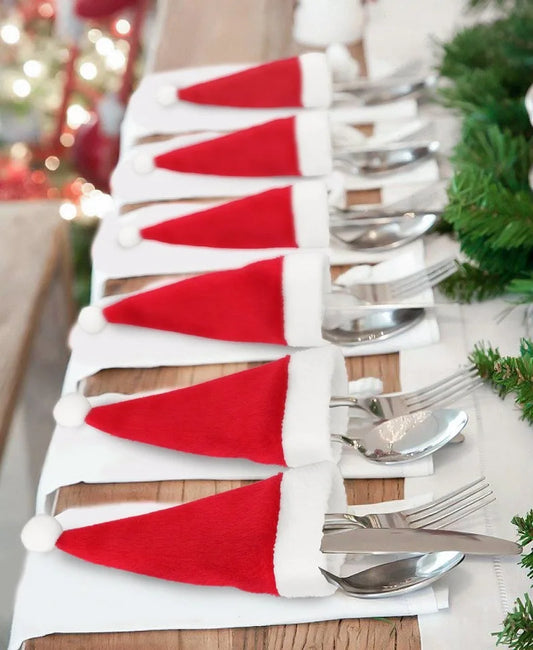 Purilite Select Merry Christmas Tableware Bag Holder – Festive Cutlery Organizer &amp; Table Décor for 2025 Celebrations - PuriLite