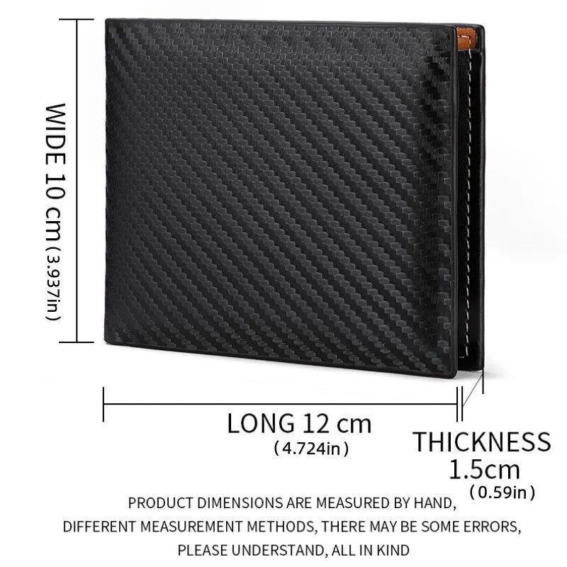 Purilite Select Carbon Fiber Short Wallet for Men - PuriLite