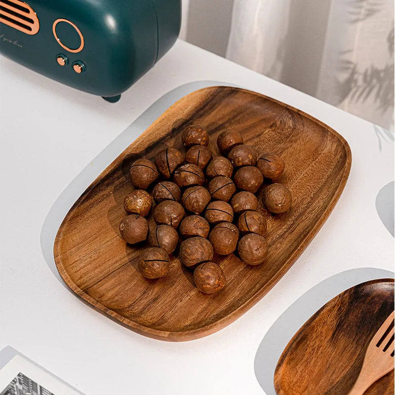 Purilite Select Solid Wood Irregular Oval Serving Tray - PuriLite