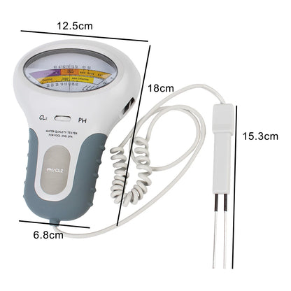 Purilite Select 2-in-1 Pool & Spa Water Quality Tester pH & Chlorine Meter (PC-102) - PuriLite