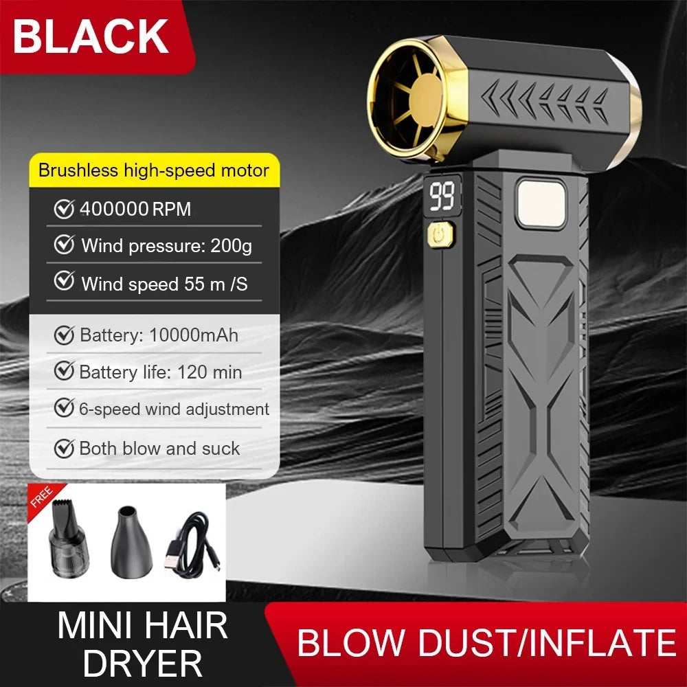 Purilite Select – 400000RPM Mini Turbo Jet Fan | 10000mAh Rechargeable Air Blower &amp; Dust Cleaner - PuriLite