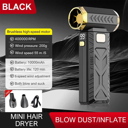 Purilite Select – 400000RPM Mini Turbo Jet Fan | 10000mAh Rechargeable Air Blower &amp; Dust Cleaner - PuriLite