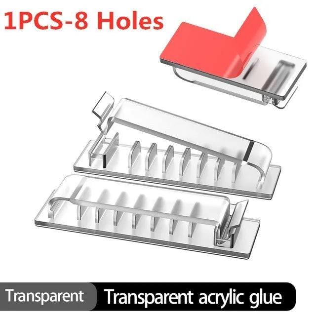 Purilite Select – 10-Hole Adhesive Cable Organizer - PuriLite