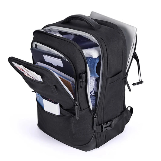 4Pcs 40L Travel Cabin Backpack BAGSMART 17.3'' Laptop Backpack Airline Carry On Luggage Backpack Suitcase with Packing cubes