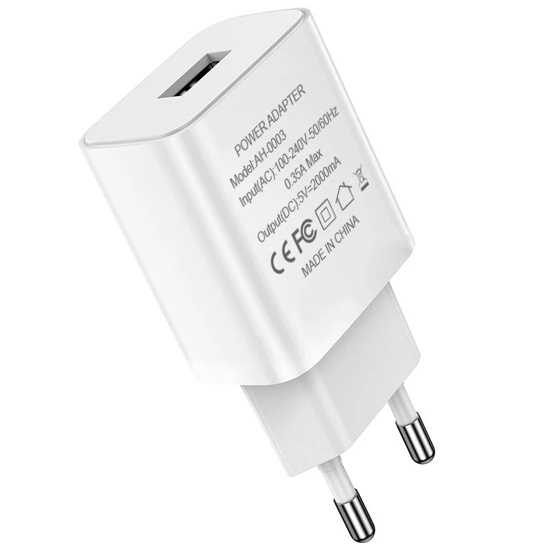 Purilite Select Fast Charger EU Plug with USB Cable - PuriLite