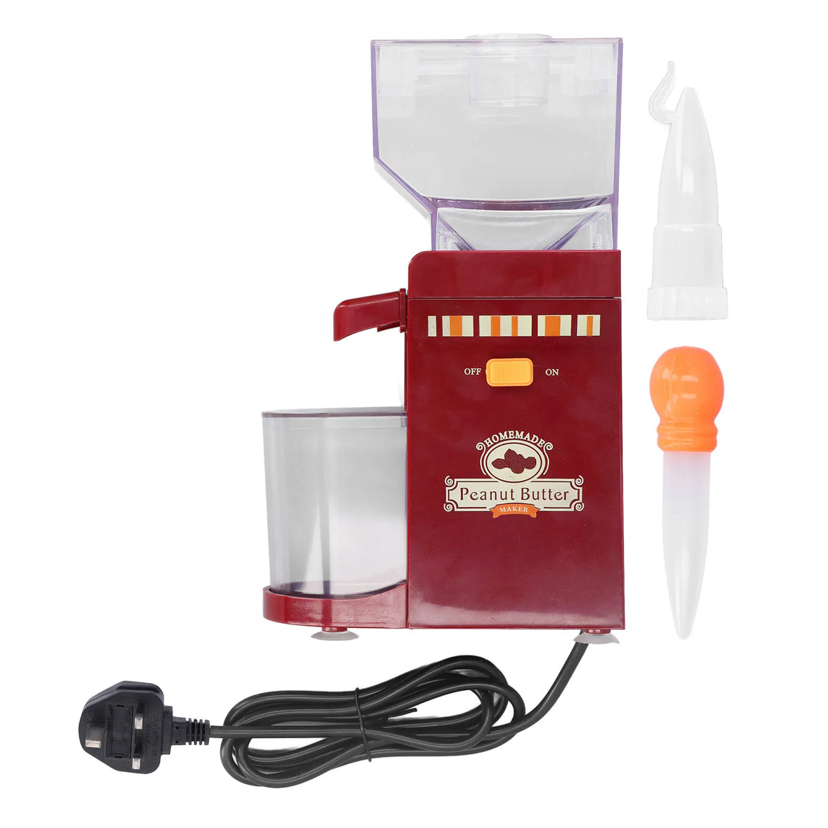 Machine Anti Slip Base Funnel Shaped Bin Safe and Healthy Sesame Sauce Mill Detachable Grinding Disk for Almonds - PuriLite