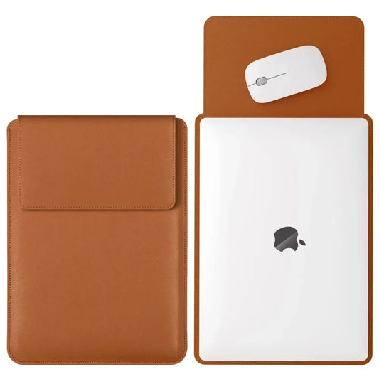Purilite Select PU Leather Laptop Sleeve (No Zipper, Dual-Purpose) - PuriLite