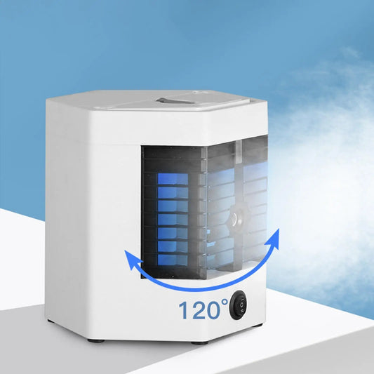 Purilite Select™ USB Mini Air Conditioner Cooler Fan – 2-Gear Cooling, Humidifier &amp; Atomizer - PuriLite
