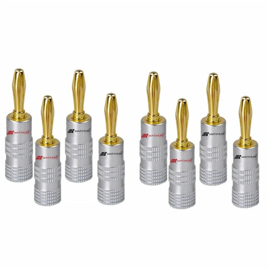 Purilite Select 8pcs 24K Gold-Plated Banana Plugs - PuriLite