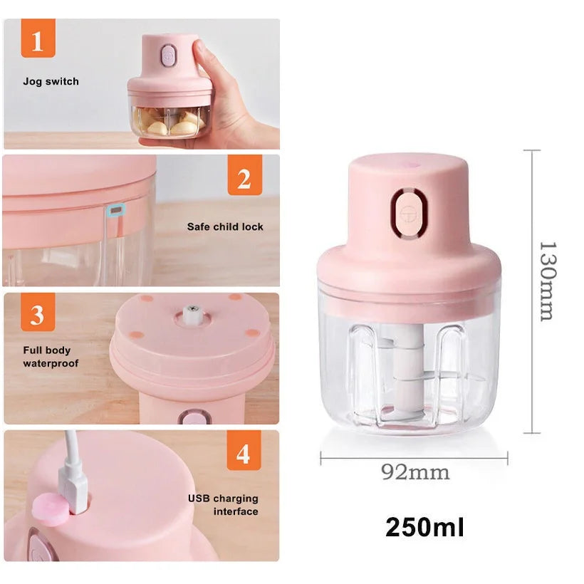 Purilite Select Mini Electric Garlic Chopper & Baby Food Maker - PuriLite