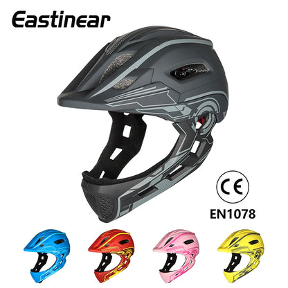 🛡️ Kids Full-Face Detachable Safety Helmet with Rear Light - PuriLite
