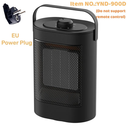 Portable Electric PTC Fan Heater Bathroom Living Room Fixed Constant Temperature Shake Head Remote Control House Warmer Machine - PuriLite