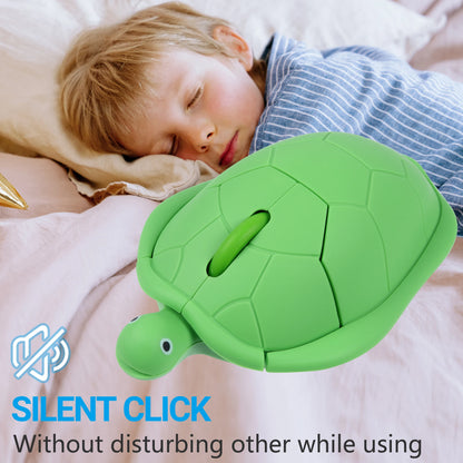 Purilite Select Wireless 2.4G Turtle Mouse – Cute Creative Portable Anti-Slip Optical Mouse for Kids & Office Use | 1600 DPI Plug & Play - PuriLite