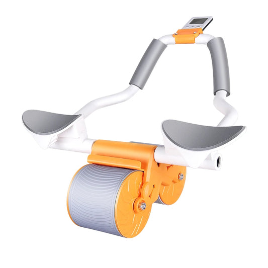 Purilite Select Automatic Rebound Ab Roller Wheel with Elbow Support and Counter Display – Dual-Wheel Core Muscle Trainer for Home Fitness - PuriLite