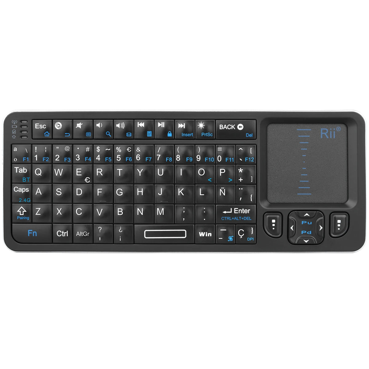 Purilite Select Wireless Mini Keyboard with Touchpad & IR Remote Function - PuriLite
