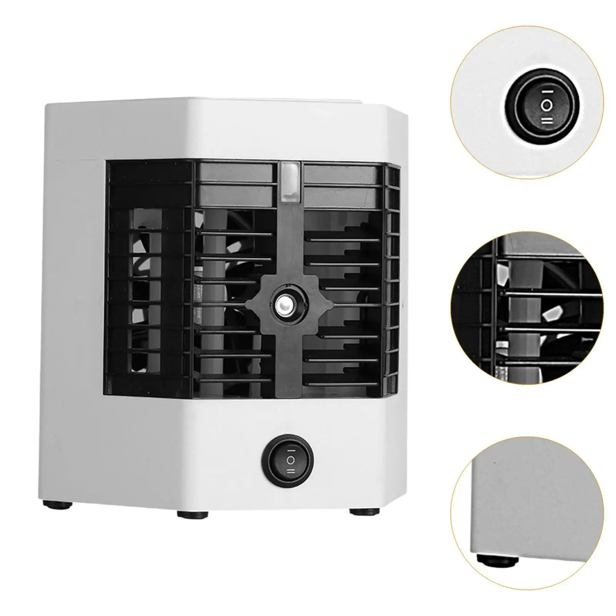 Purilite Select™ USB Mini Air Conditioner Cooler Fan – 2-Gear Cooling, Humidifier &amp; Atomizer - PuriLite