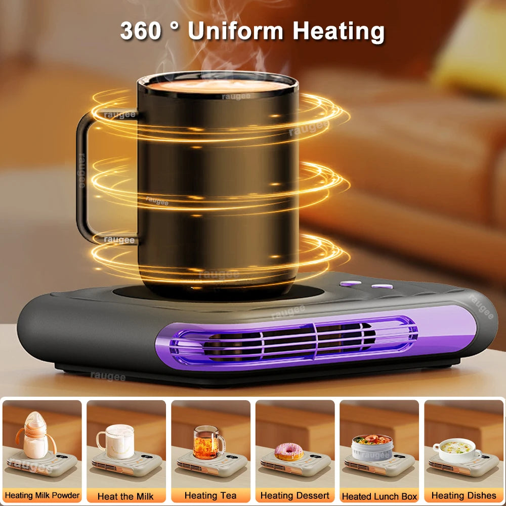 Cup Heater Coffee Tea Mug Warmer Electric Milk Tea Cup Heating Coaster Cup Warmer For Home Office 220V Desk Cup Mug Warmer - PuriLite