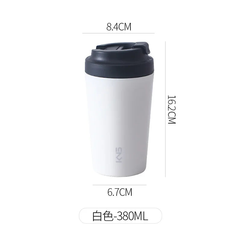 Purilite Select – 380ML Ceramic Coffee Mug with Lid (Modern Minimalist Style) - PuriLite