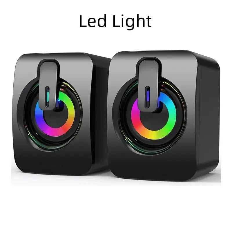 Purilite Select HiFi Stereo USB Computer Speakers with LED Light & Microphone - PuriLite