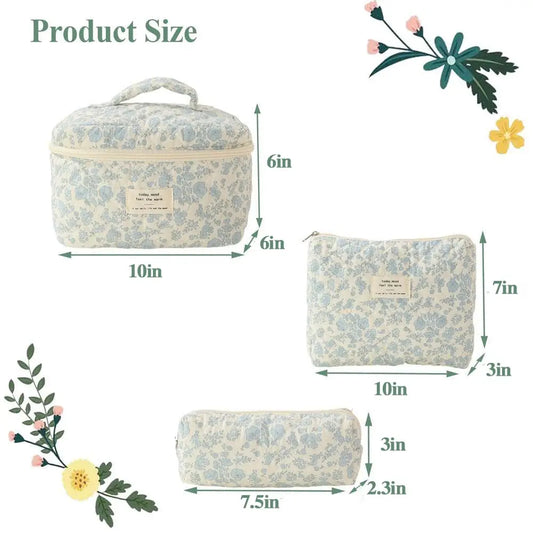 Purilite Select Quilted Cotton Makeup Bag - PuriLite