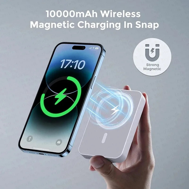 Purilite Select 20000mAh Magnetic Wireless PowerBank – PD 22.5W Fast Charger for iPhone, Samsung, Xiaomi & More - PuriLite