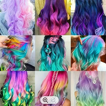 Purilite Select Temporary Hair Dye Chalk Set – Chalk Comb Hair Color with 10 Vibrant Colors – Washable Non-Toxic Quick Hair Coloring Kit for Kids & Adults - PuriLite