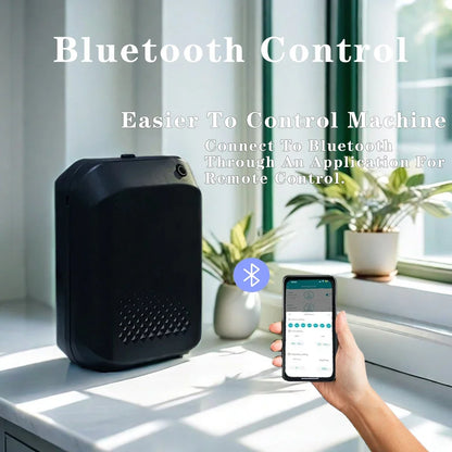 Purilite Select Bluetooth-Controlled Wall-Mounted Essential Oil Diffuser – Smart Battery-Powered Home Fragrance Machine (150ml, 300m³ Coverage) - PuriLite