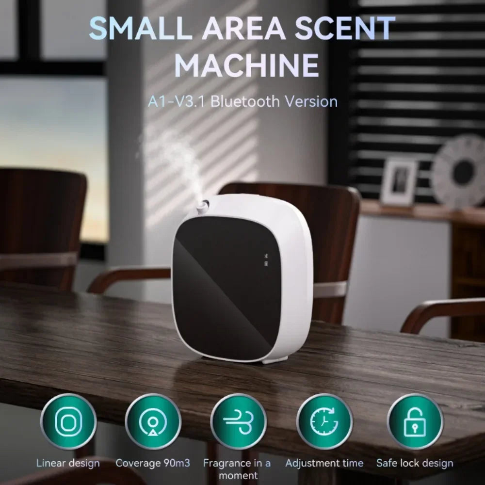 Purilite Select Smart 100 mL Fragrance Oil Diffuser – Battery‑Operated with App Control for Home, Office & Restroom - PuriLite