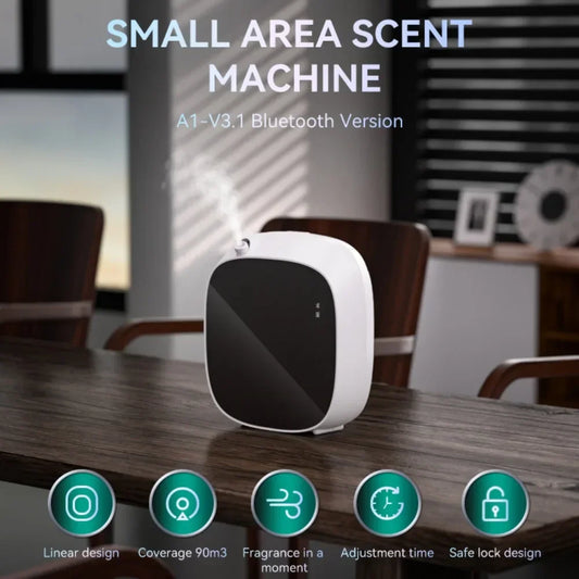 Purilite Select Smart 100 mL Fragrance Oil Diffuser – Battery‑Operated with App Control for Home, Office & Restroom - PuriLite