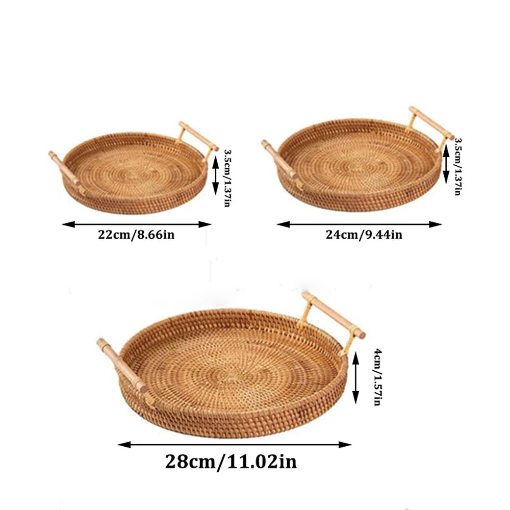 Purilite Select Woven Rattan Storage Basket with Strap Handle - PuriLite