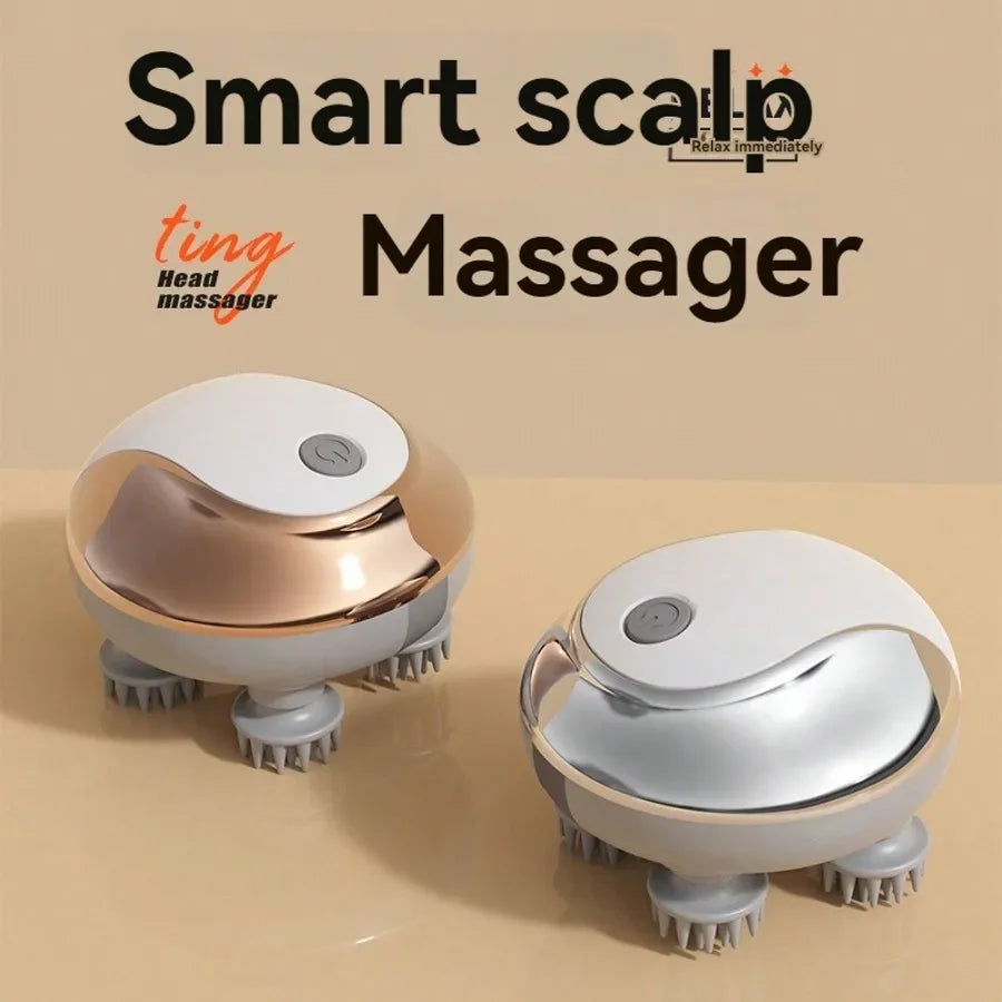 Head Massager,Head Massage Tool, Soothing Headache, Fully Automatic Head Therapy Electric Scalp Massager - PuriLite