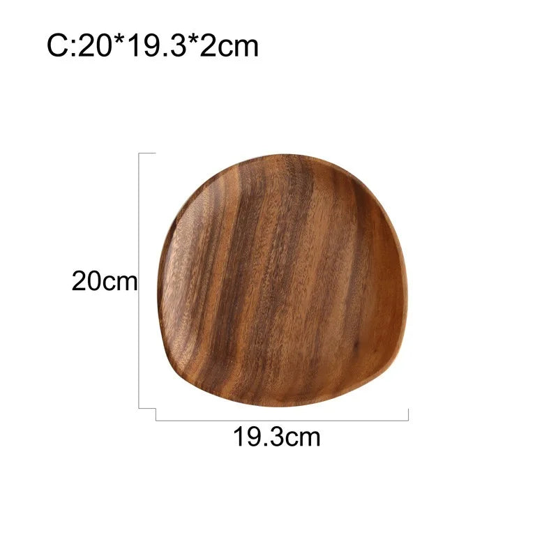 Purilite Select Solid Wood Irregular Oval Serving Tray - PuriLite