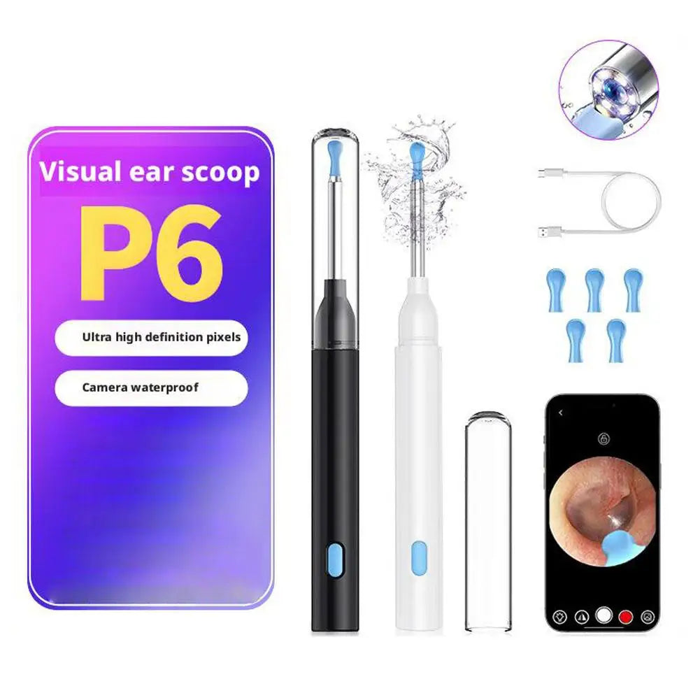 Purilite Select WiFi Visual Otoscope Ear Sticks HD1080P 4.2MM Mini Camera Earpick Wireless Endoscope for Ear Wax Cleaning - PuriLite