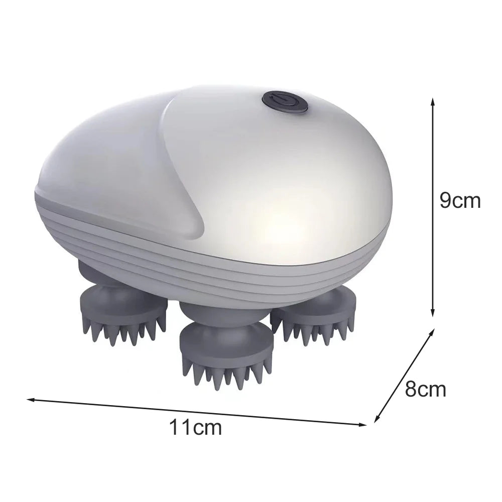 Electric Cat Massager Body Massager Health Care Relax Shoulder Neck Deep Tissue Head Scalp Massage Kneading Vibrating Device - PuriLite