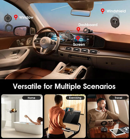 Purilite Select 2026 Upgraded Vacuum Suction Cup Phone Mount – 360° Adjustable Magnetic Holder - PuriLite