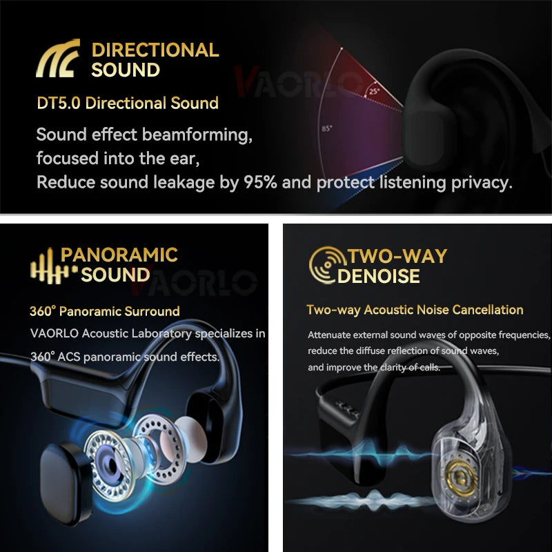 Purilite Select S10 Bluetooth 5.4 Bone Conduction Headphones IPX8 Waterproof MP3 32GB - PuriLite