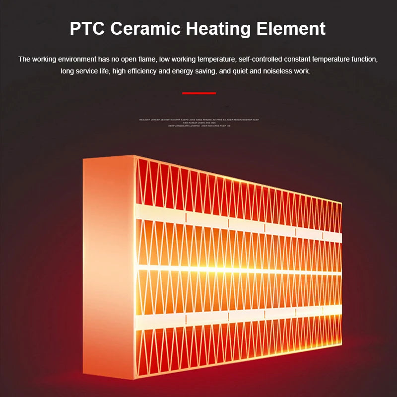 Portable Heater Electric Heater Plug In Wall Room Heater Home Appliance Heating Stove Mini Radiator Remote Warmer Machine 500W - PuriLite
