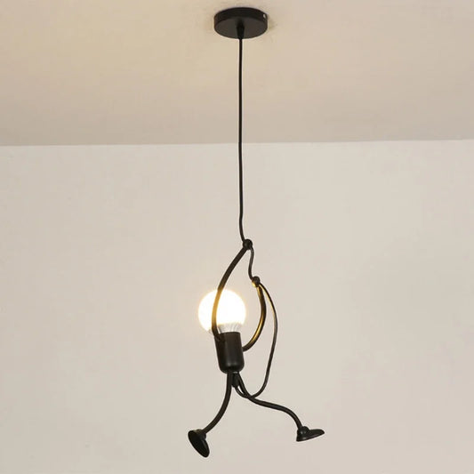 Purilite Select Modern Ceiling Lamp – Little Man Pendant Light – Chandelier LED Ceiling Lamp – Unique Hanging Man Lamp for Living Room & Bedroom - PuriLite