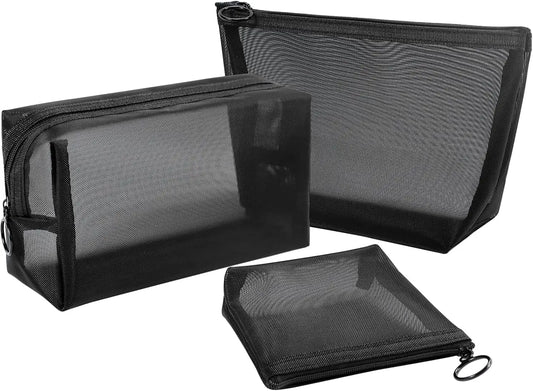 Purilite Select 3-Pack Mesh Cosmetic Bag Set - PuriLite