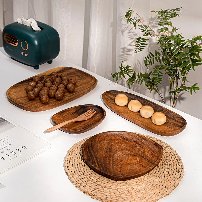 Purilite Select Solid Wood Irregular Oval Serving Tray - PuriLite