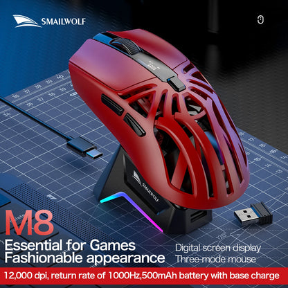 Purilite Select RS8 Tri-Mode Wireless Gaming Mouse - PuriLite