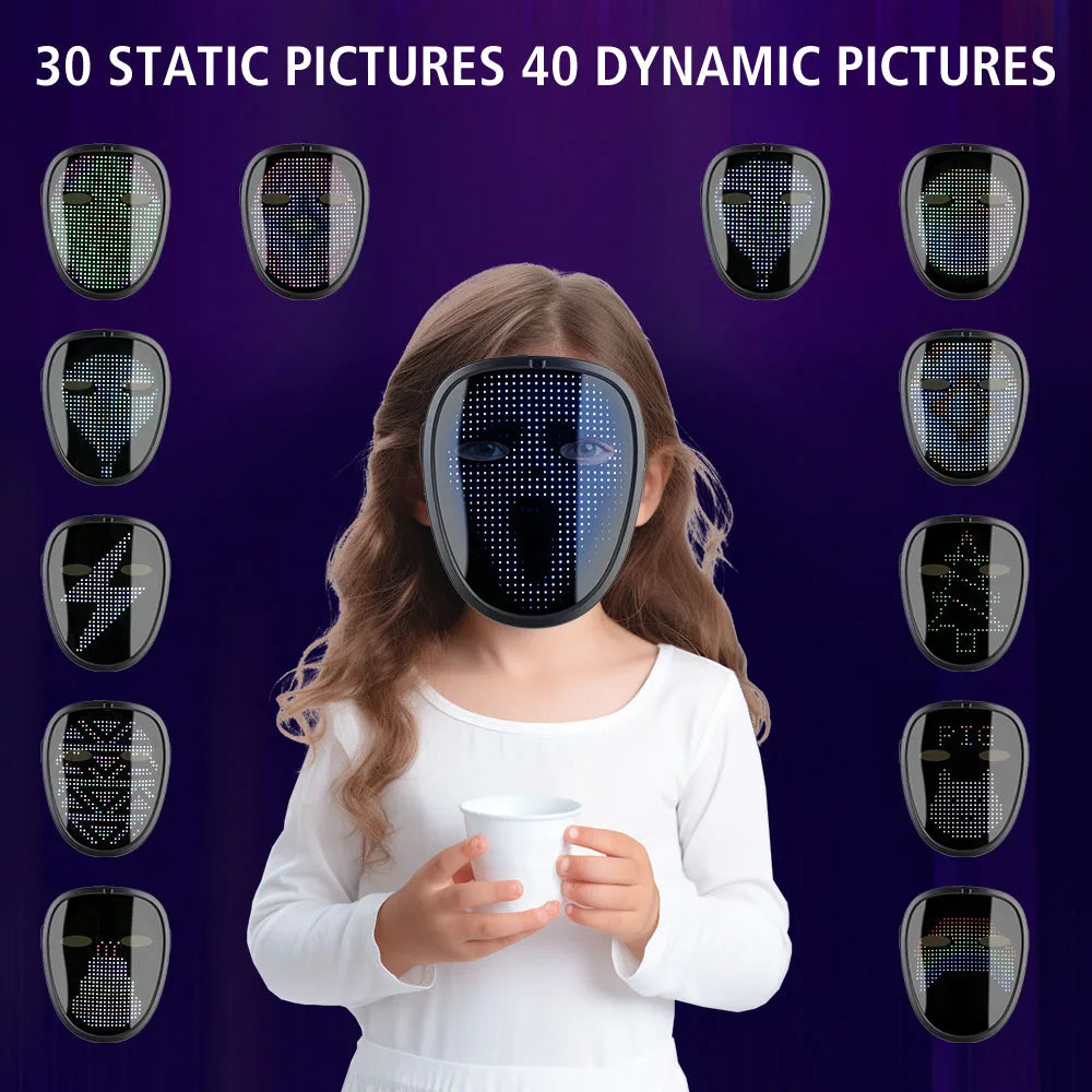 Purilite Select LED Bluetooth Gesture Light-Up Visor Mask - PuriLite