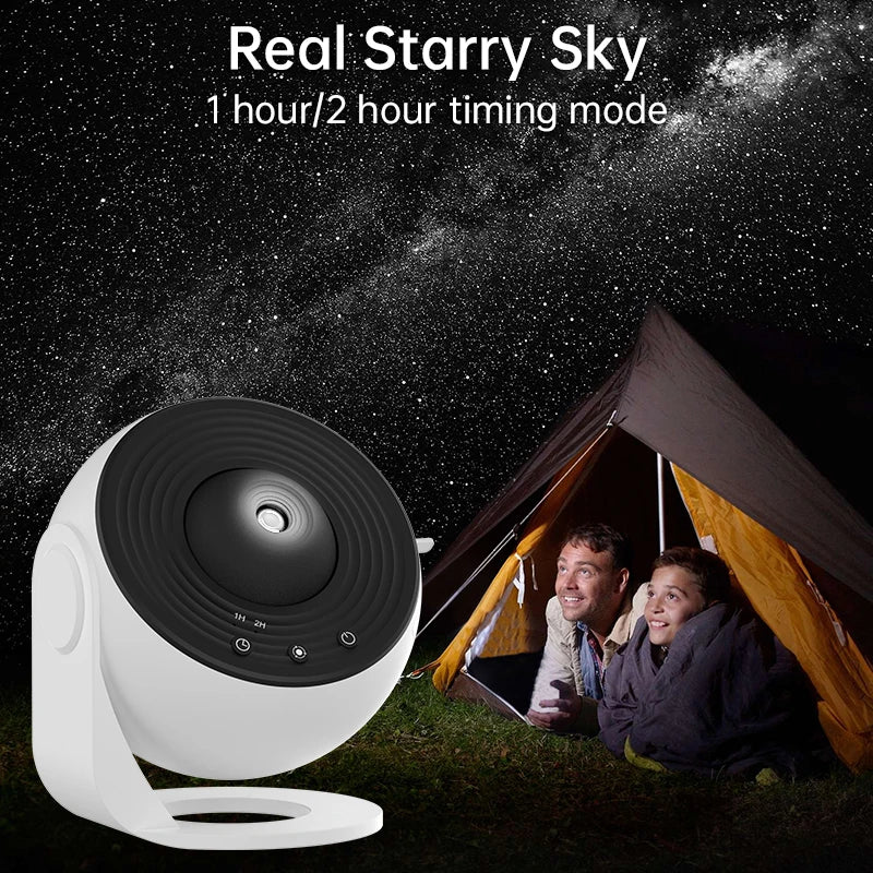 Purilite Select | Galaxy Projector Night Light | 360° Rotating Starry Sky Planetarium Lamp | 12-in-1 HD Film Discs | Kids Bedroom & Gift Decor - PuriLite