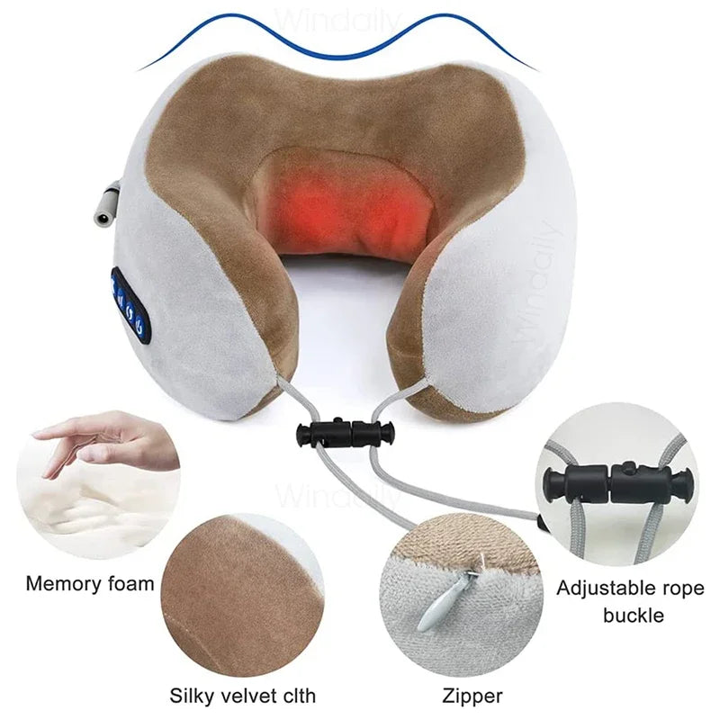 Purilite Select – U-Shaped Neck Massage Pillow - PuriLite