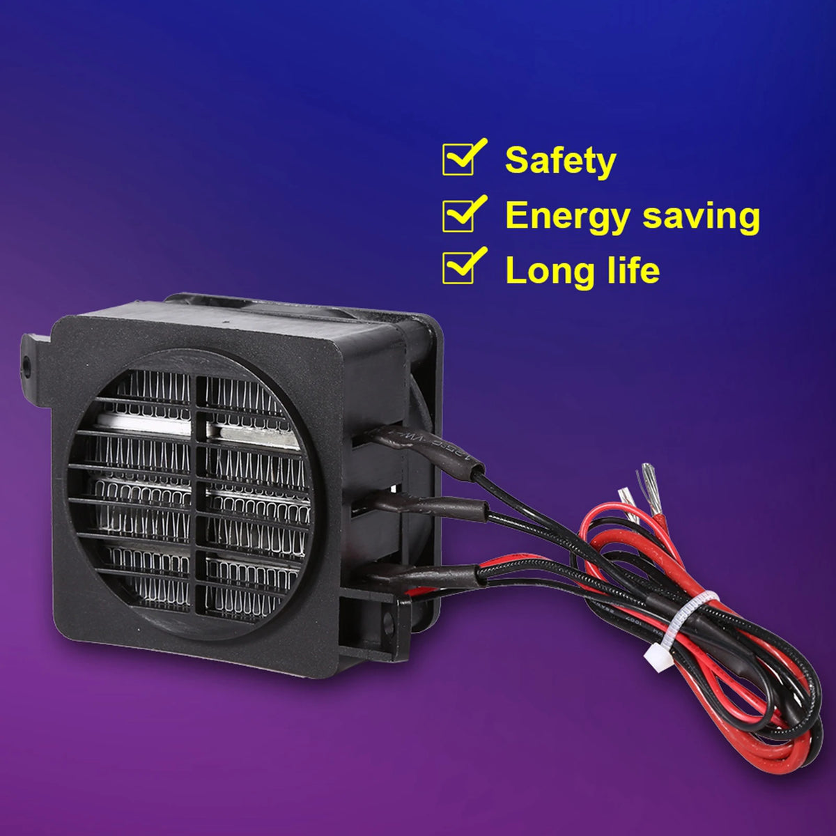Purilite Select 100W 12V PTC Energy-Saving Air Heater Constant Temperature Heating Element for Cars, DIY Appliances & More - PuriLite