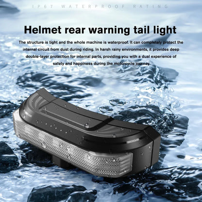 Purilite Select Bluetooth 5.4 Motorcycle Helmet Headset with Tail Light - PuriLite